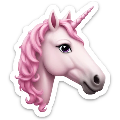 Photo of a beautiful Pink unicorn  sticker