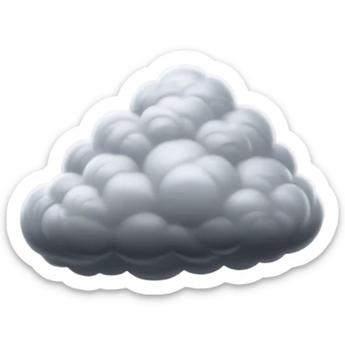 Cinematic Realistic Nimbus Emoji, Dark and foreboding, with thick, heavy clouds swirling ominously in the sky. The clouds are dense with rain, ready to pour down as the atmosphere charges with energy and anticipation. Soft glowing outline, capturing the essence of stormy tension and impending rain in a dense nimbus cloud! sticker