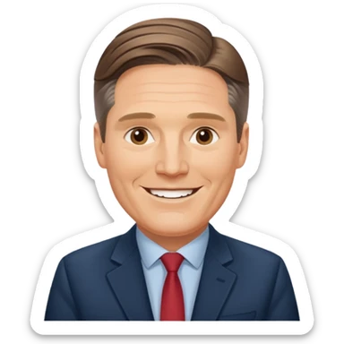 Keir Starmer smiling standing sticker