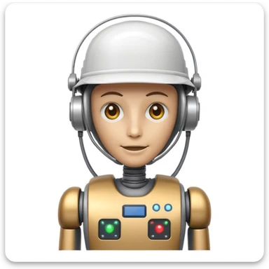 robot emoji profile picture with a laptop, wearing a cap labeled 'NET', holding ethernet cables, white background sticker
