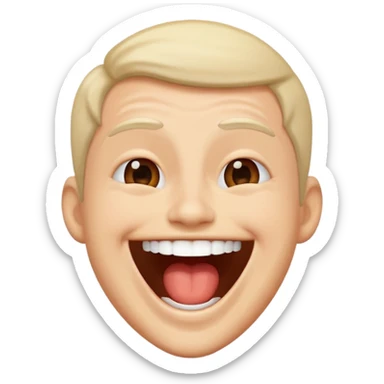 Laughing hysterically  sticker