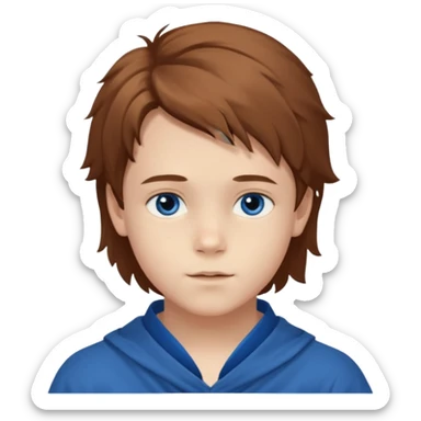 Ein junges Mädchen mit klaren, blauen Augen und langes braunen wellig-glattem Haar, hellem Teint mit sanftem Glow. Zarte, harmonische Gesichtszüge freundlicher Ausdruck. Dezente braune schwarze Brille, moderner, minimalistischer Stil. Gesamtwirkung: intelligent, feminin, natürlich schön sticker