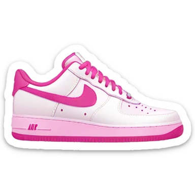 Pink Nike air force sticker