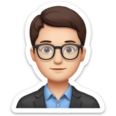 Brick wall with glasses sticker