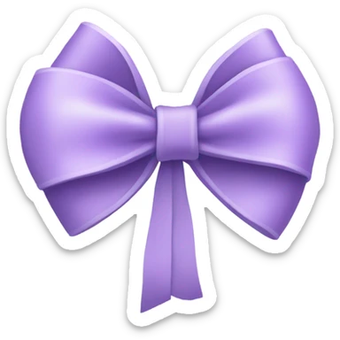 Lilac thin bow sticker