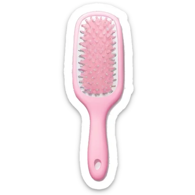 Light pink hair brush sticker