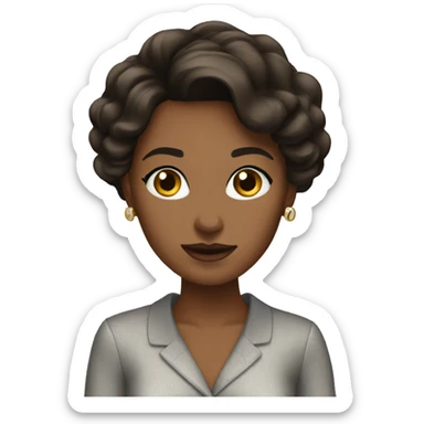 Brunette shopping classy sticker