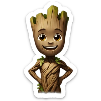 Groot heureux sticker