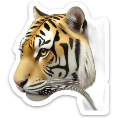 tigre blanc sticker