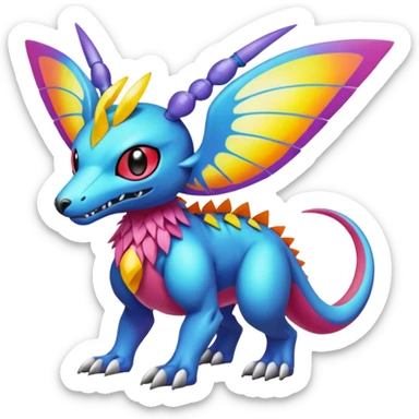 Fakémon-Pokémon-Spectrobes-Digimon-animal-fantasy-hybrid-creature  sticker