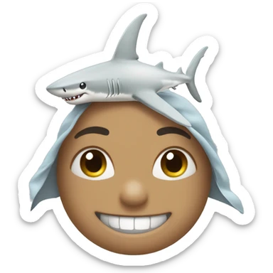 A shark with a ￼ tutu and a bra on sticker