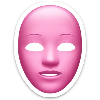 moisturizing hydrogel face mask pink sticker