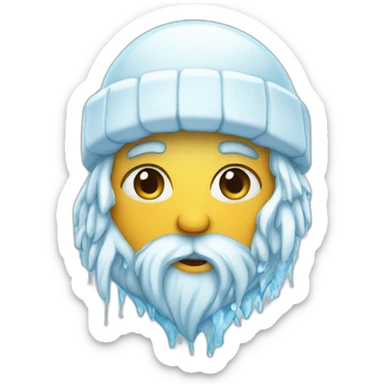 Ice cold heart winter sticker