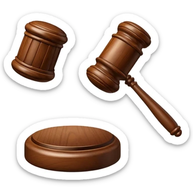 judges gavel sticker