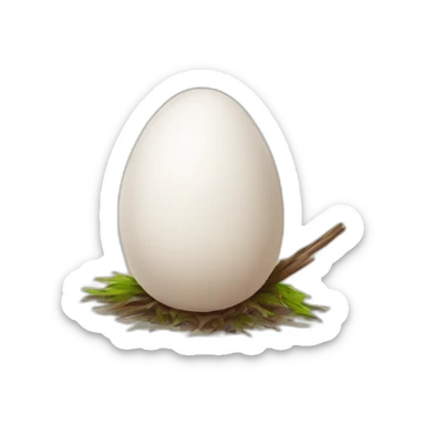 Sparrow Egg hatch sticker