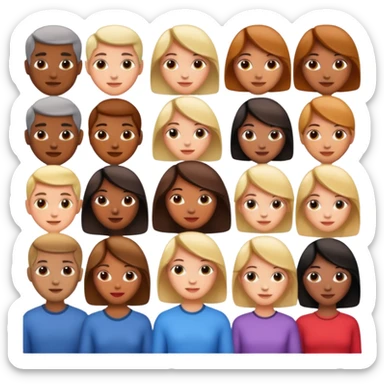 world people sticker