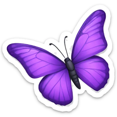  Purple Butterfly   sticker