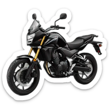 Honda cb500x color black willy sticker