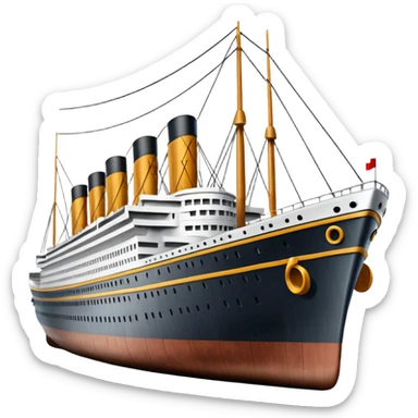 Titanic ship sticker