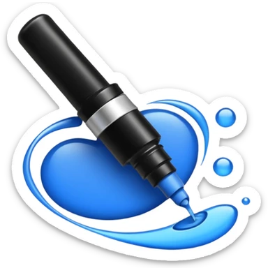 calligraphy ink sticker