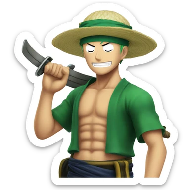 One piece zoro sticker