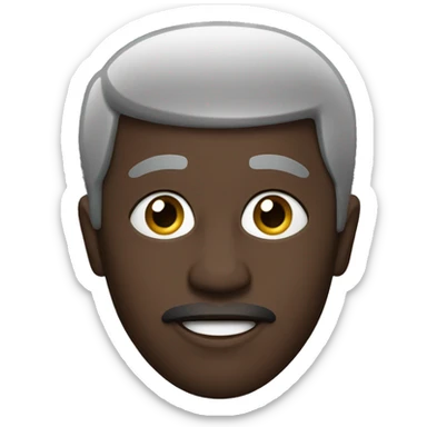 black african saying "nein pascal ich denke nicht" sticker