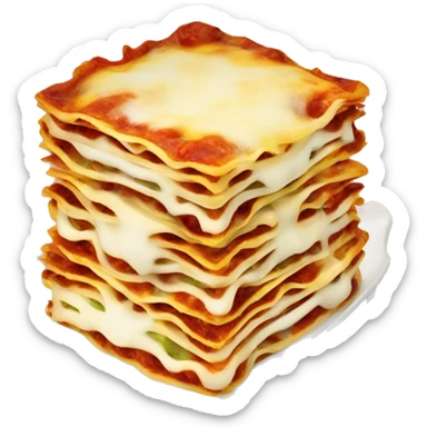 Lasagne mit viel Käse sticker