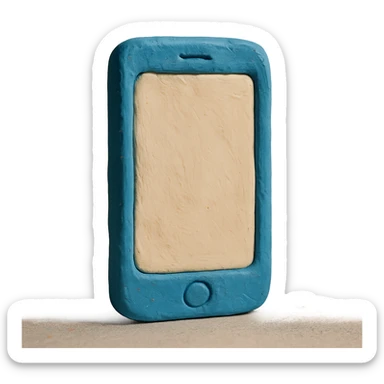 smartphone claymation style sticker
