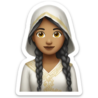 Filipino girl with vail sticker