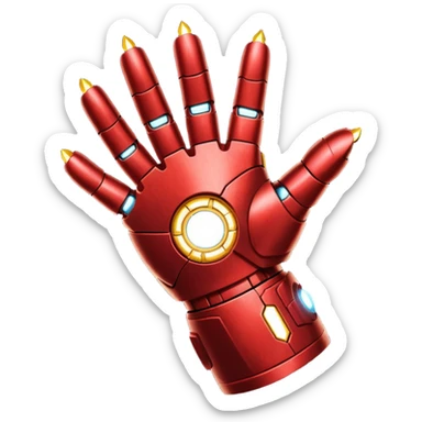 gant de iron man claquement des doigt sticker