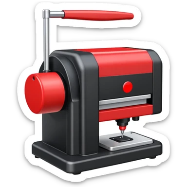 a red dot peen marking machine sticker