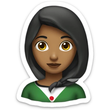 Palestinia girl sticker