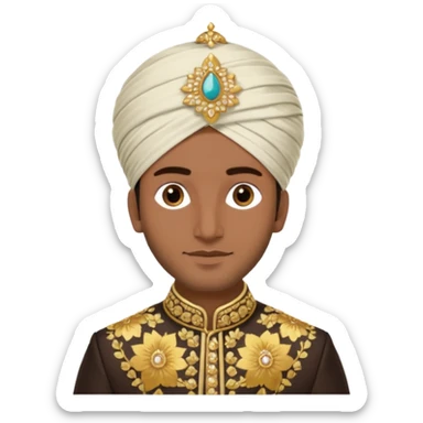 North indian groom sticker