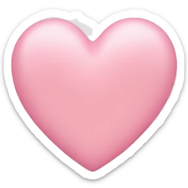 Baby Pink heart  sticker