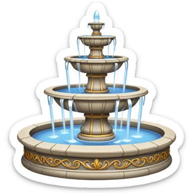 park Fountain sticker