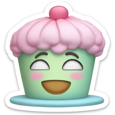 Fairy pastel cake sticker