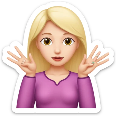 vagina and fingers sticker