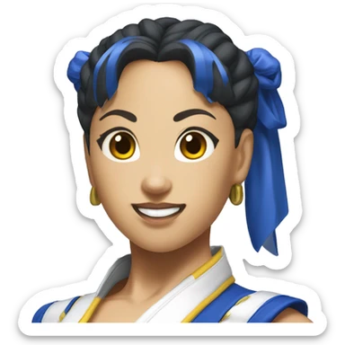 Chun li from street fighter sticker