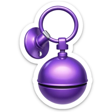 purple bike bell  sticker