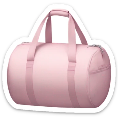 Pale pastel pink gym bag sticker