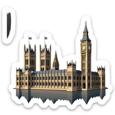 houses of parliament sticker