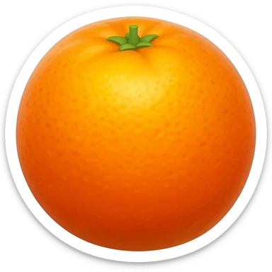 Orange organic sticker