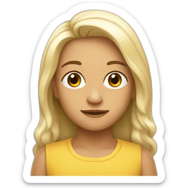 sobrancelha unida sticker