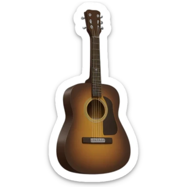 Chat caca qui joue de la guitare assis sur la tour effeil sticker