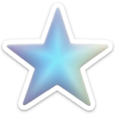 Half a star sticker