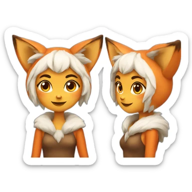 fox-girl sticker