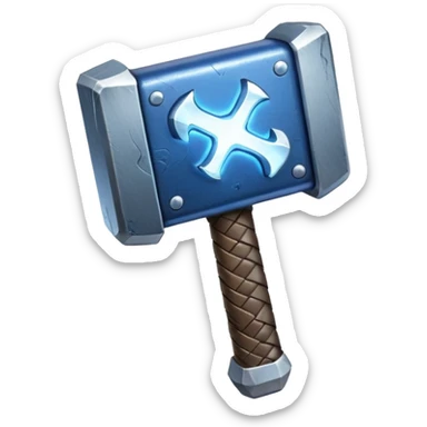 Thor hammer with thunder  sticker