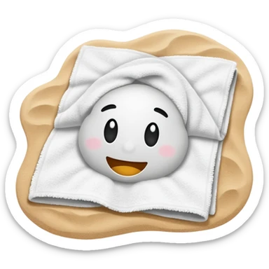 Towel – spread out on the sand sticker