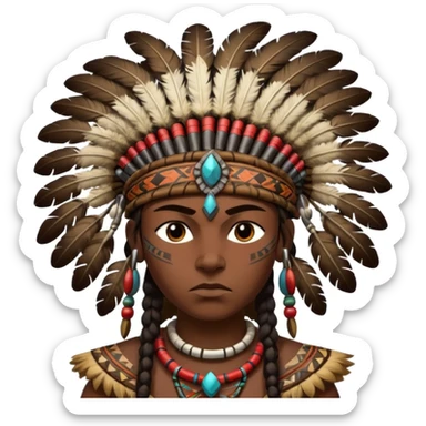 African warrior sticker