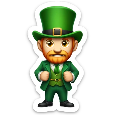 Fighting irish mascot sticker